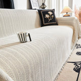 Sofa Cover Chenille Herringbone Pet-Friendly Non-Slip