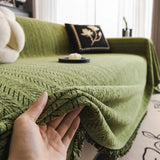 Sofa Cover Chenille Herringbone Pet-Friendly Non-Slip