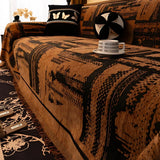 Sofa Cover Chenille Microfiber Blend Tribal Pattern Machine Washable