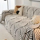 Sofa Cover Maple Leaf Microfiber Chenille Non-Slip Backing