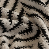 Sofa Cover Microfiber Blend Chevron Herringbone & Tassel Trim