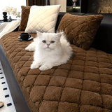 Sofa Cover Microfiber Diamond-Stitched Non-Slip Backing