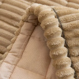 Sofa Cover Plush Flannel Anti-Slip Backing Machine Washable