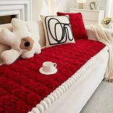 Sofa Cover Plush Quilted Microfiber Anti-Slip & Machine Washable