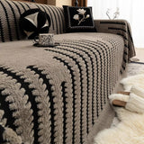 Sofa Cover Plush Tufted Microfiber Non-Slip Backing & Machine Washable