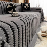 Sofa Cover Plush Tufted Microfiber Non-Slip Backing & Machine Washable