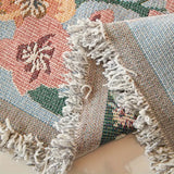 Sofa Cover Reversible Floral Jacquard Cotton-Microfiber Machine-Washable