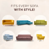 Sofa Cover Reversible Floral Microfiber Pet Resistant