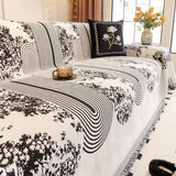 Sofa Cover Soft Chenille Microfiber Non-Slip & Machine Washable