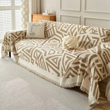 Sofa Cover Soft Chenille Reversible Triangle Machine Washable
