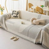 Sofa Cover Thick Chenille Snowflake Design Machine Washable
