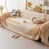 Sofa Cover Thick Chenille Snowflake Design Machine Washable