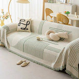 Sofa Cover Thick Chenille Snowflake Design Machine Washable