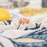 Throw Blanket 100% Cotton Reversible Jacquard