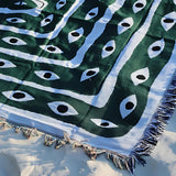 Throw Blanket 100% Cotton Reversible Machine Washable