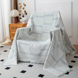 Throw Blanket Cotton Lightweight & Breathable Machine Washable