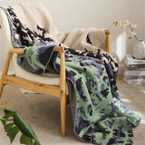 Throw Blanket Half-Velvet Microfiber Machine Washable