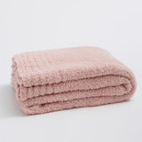 Throw Blanket Half-Velvet Microfiber Pilling-Resistant
