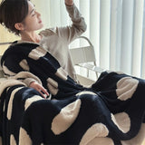 Throw Blanket Lightweight Reversible Velvet Nap Machine Washable