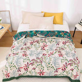 Throw Blanket Organic Cotton 4-Layer Gauze Oversized