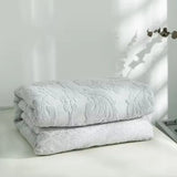 Throw Blanket Plush Jacquard Microfiber Blend Machine Washable