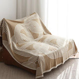 Throw Blanket Reversible Geometric Ultra-Soft Microfiber