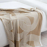 Throw Blanket Reversible Geometric Ultra-Soft Microfiber