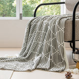 Throw Blanket Soft Acrylic Double-Sided Diamond Pattern