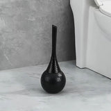 Toilet Brush Firm Bristles Ergonomic Handle Concealed Storage Base
