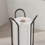 Toilet Paper Stand Chrome Plated Iron Holds Three Rolls
