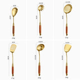 Utensil Set 304 Stainless Steel Gold Finish