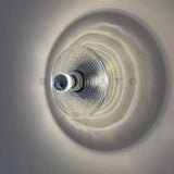 Wall Light Ripple Glass Metal Frame & Integrated LED