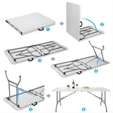 Folding Table for Convenient Transport