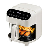 Kismile 5 Quart Glass Air Fryer, Non-Toxic PTFE-Free with 360° Visible Bowl, 8 Presets 12420KAF0