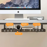 Adjustable Cable Organizer Tray for Under-Desk Use