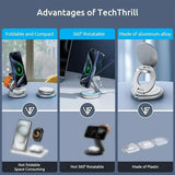 Magnetic Charging Stand with 3-in-1 Rotating Features