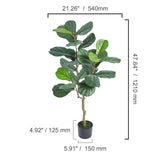 Fake Olive Plant with Stable Stand