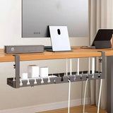 Adjustable Cable Organizer Tray for Under-Desk Use