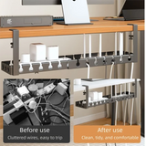 Adjustable Cable Organizer Tray for Under-Desk Use