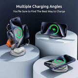 Magnetic Charging Stand with 3-in-1 Rotating Features