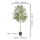 Fake Olive Plant with Stable Stand