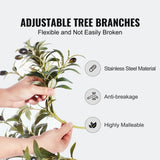 Fake Olive Plant with Stable Stand