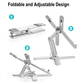 Aluminum Laptop Stand with 360-Degree Adjustable Angles