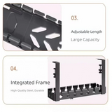 Adjustable Cable Organizer Tray for Under-Desk Use