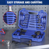 WORKPRO 22-piece Regular Ratcheting Wrench Set Anti-Slip Tooth with Organizer Box, Metric 6-18mm & SAE 1/4-3/4"