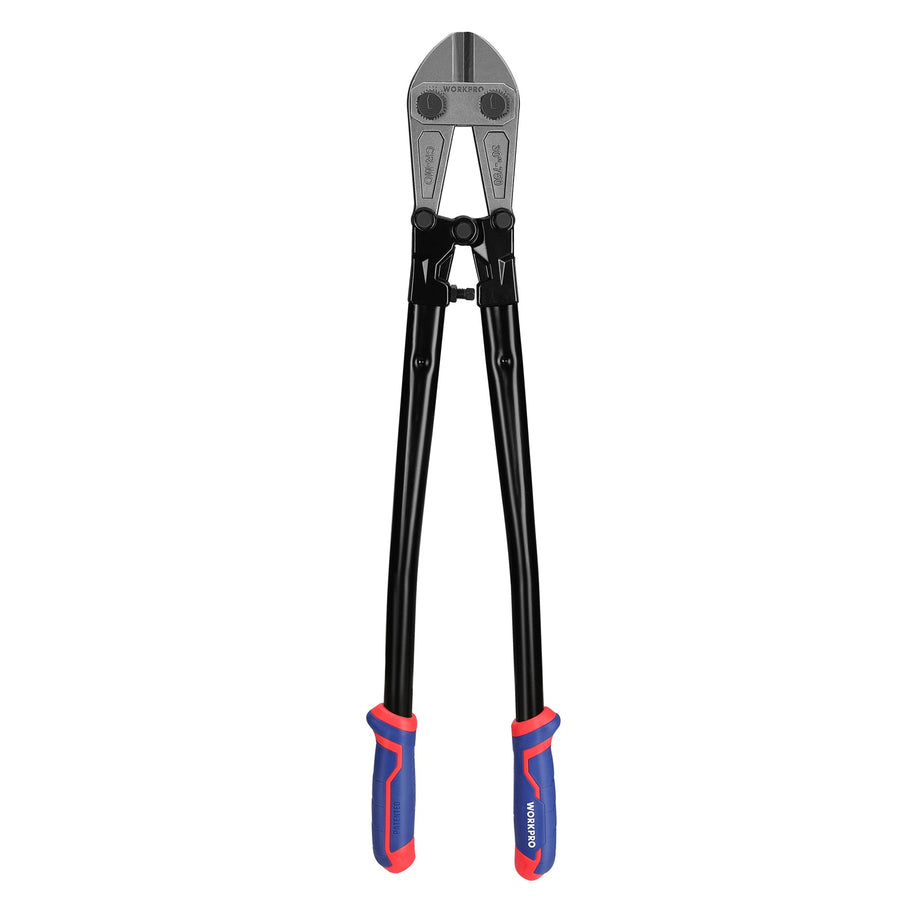 WORKPRO 30" Bolt Cutter, Chrome Molybdenum Steel Blade, Heavy Duty Bolt Cutter with Soft Rubber Grip, Cutting Tool for Cut Chain, Wire, Screw, Rivet