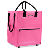 WORKPRO Large Rolling Grocery Bag, 36-Gallon Tote with 5 Wheels, 110 lbs Capacity, Dual Carry, Wide Zipper & Extra Storage for Shopping, Laundry & Moving