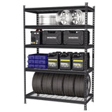WorkPro 5-Tier Metal Storage Shelving Unit 48"W x 24"D x 72"H Adjustable Storage Rack Heavy Duty Shelf