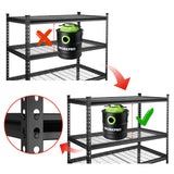 WorkPro 5-Tier Metal Storage Shelving Unit 48"W x 24"D x 72"H Adjustable Storage Rack Heavy Duty Shelf