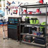 WorkPro 5-Tier Metal Storage Shelving Unit 48"W x 24"D x 72"H Adjustable Storage Rack Heavy Duty Shelf